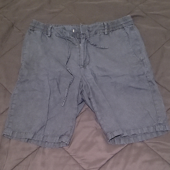 Vince Charcoal Flat Front Shorts